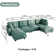 Zendejas 6 - Piece Modular U-Shape Sectional Sofa with Ottoman