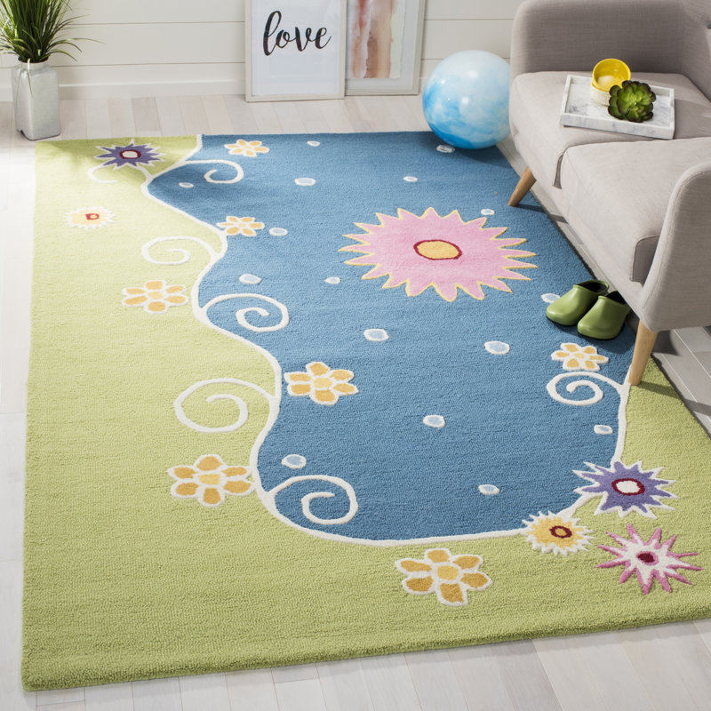 Claro Hand Tufted 80% Wool And 20% Cotton Rug, Rectangle 8' x 10'