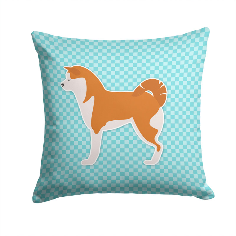 Coussin décoratif intérieur/extérieur akita, H 14 po x l 14 po x P 3 po, Bleu