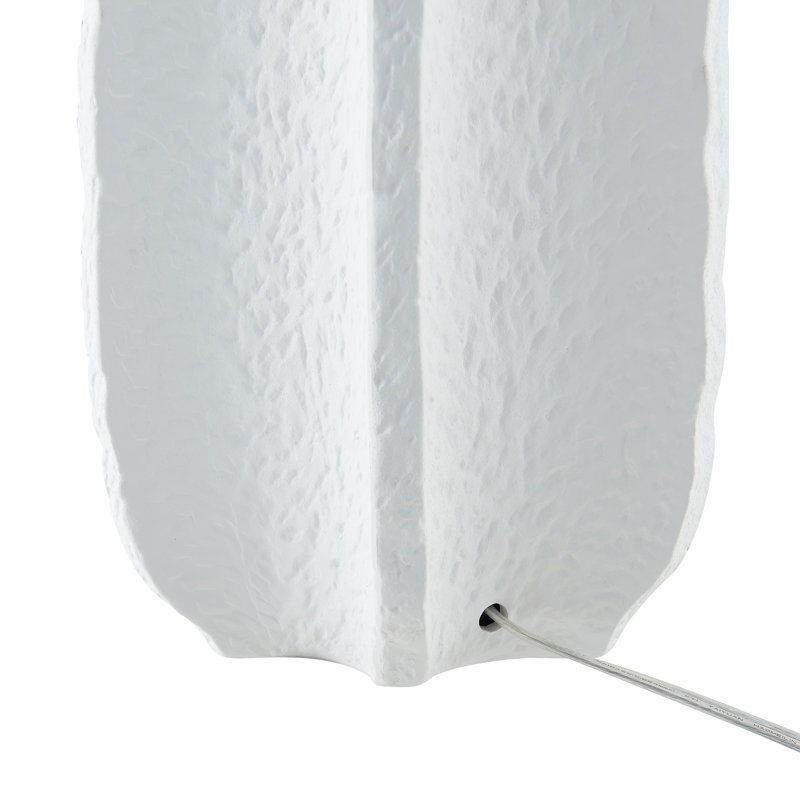 Kyeson 24" Tall Table Lamp with Fabric Shade, White