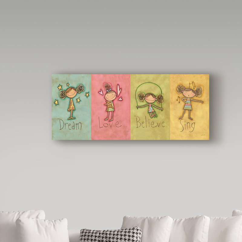 People Canvas Art, 10" H x 24" W x 2" D