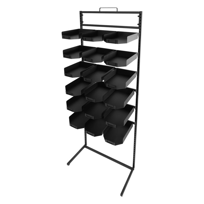 27.5X13.7X65” 6-Tier Hat Holder Rack