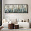 «Blue Birch Tree Forest», impression sur toile encadrée surdimensionnée-111653067-111653065