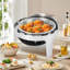 Réchaud en acier inoxydable rond 1,58 gallons