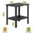 Outdoor Side Table for Patio, 16" HDPE Waterproof Square Storage All-Weather Table