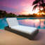 Chaise longue inclinable avec coussin Hobson