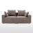 Makassar 78“ Square Arm Loveseat Modular Chenille Sofa-874300227