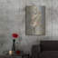 Art mural en métal luxueux «Gladiola Blue» par Silvia Vassileva, 12 po x 16 po-117052697