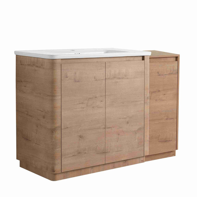 Meuble-lavabo de salle de bain avec lavabo en céramique, 48"