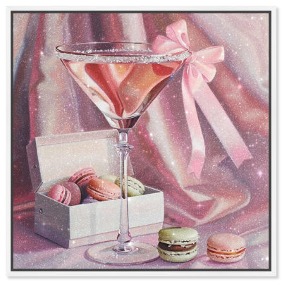 Art sur toile Macarons and Drink