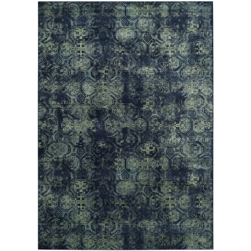 Syliva Vintage Performance Abstract Rug, Rectangle 8' x 11'2"