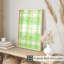 Motif à carreaux vert abstrait, reproduction d'art moderne sans cadre-1129575402