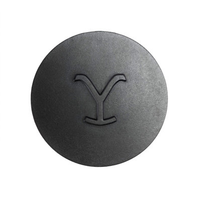 Yellowstone 8 Inch Round Seasoned Cast Iron “Power Y” Grill Press