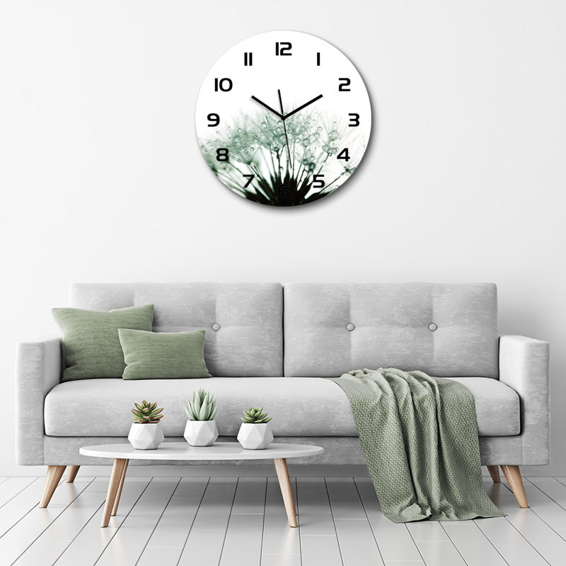 Jovantae Glass Wall Clock
