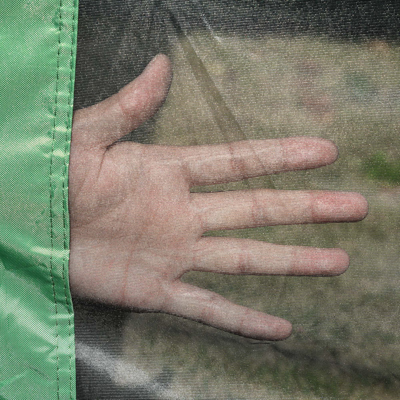 Tente de camping simple ventilée avec sac de transport, Vert