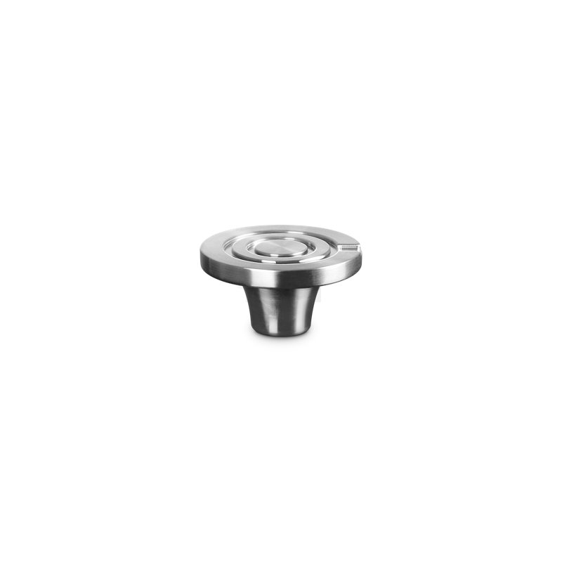 Le Creuset Signature Crucible Knob, Medium, Light Gold, Silver,  0.9" H x 1.8" W x 1.8" D