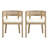 Chassidi Wood And Rattan Upholstered Arm Chairs-1799933781