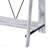 Writing Desk, Antique White & Black with Upper Shelf-1363150783