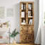 Bibliothèque standard H 70,9 po x l 23,6 po avec porte en verre-1551213565