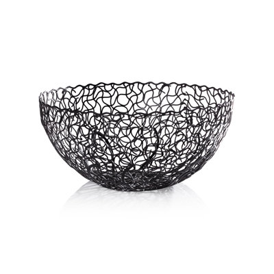 Seaflower Design Decorative Wrought Iron Bowl