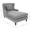 Chaise longue rembourrée Jazlyne-1667019191