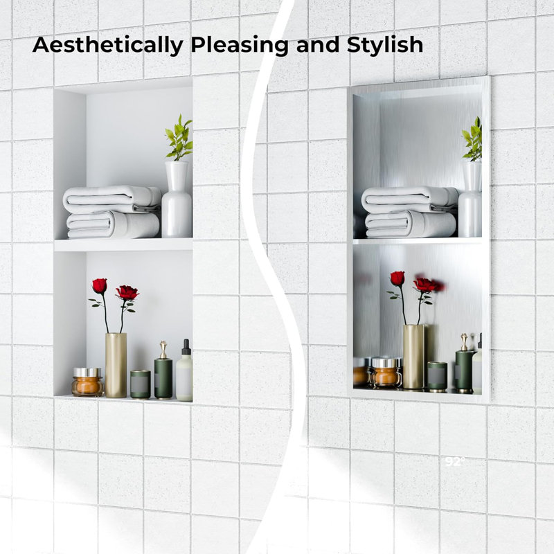 30.5mm W 61mm H Framed Medicine Cabinet Mirror