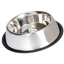 Elevated Wooden Dog Bowl Stand With 2 Stainless Steel Feeder Bowls, Adjustable  Dog Feeder Stand With Food And Water Bowls For Neck Protection - Temu