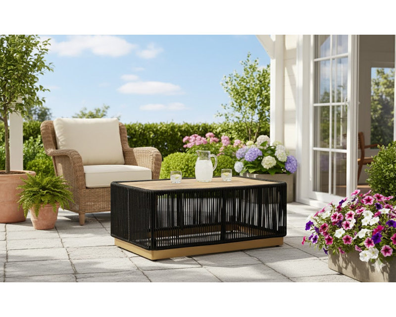 Table basse Alpine, Noir