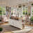 63" Rolling Craft Table With Drop-Leaf Extensions & Ample Storage