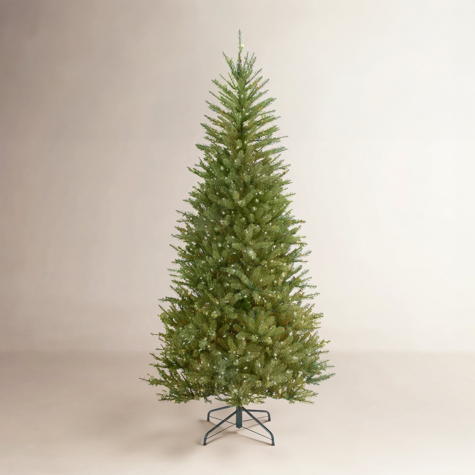 The Holiday Aisle® 6.5ft. Dunhill Fir Slim Tree with Clear Lights & Reviews | Birch Lane