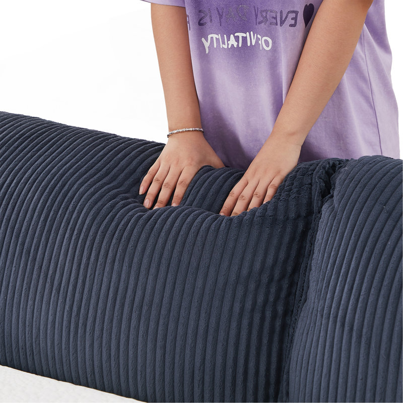 Canapé-lit inclinable de 79,13 pouces Comfy, Bleu