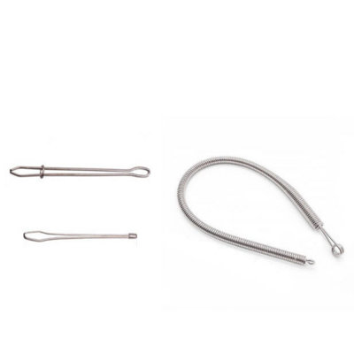 elastic clamp drawstring 3PCS Drawstring Threaders Spring Drawstring Needle Threader DIY Rope Threader Clip Sewing Clips Drawstring Threader Tool Set Insert Drawstring Replacement