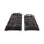 Ensemble de 2 plateaux rectangulaires en résine noire Pratt 18 po et 22 po H 2 po Dubach de Dubach - ensemble de 2 - 22 po x 10 po x 2 po