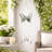 Decorative Shimmering Butterfly Hanging Bell Windchimes for Outdoor and Yard Decor - Garden Art Wind Chimes for Home and Patio Decor - 26", Silver