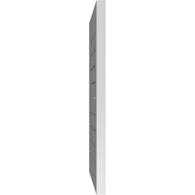 Évent à pignon fonctionnel en uréthane rectangulaire à fixation en surface, brun clair apprêté, H 32 po x l 16 po x P 1,5 po