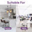Poubelle à pédale avec roulettes Superio 48L Slim-123541343-123541345