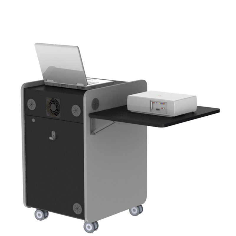 34.5'' H x 41.75'' W Laptop/Tablet Storage Cart with Wheels