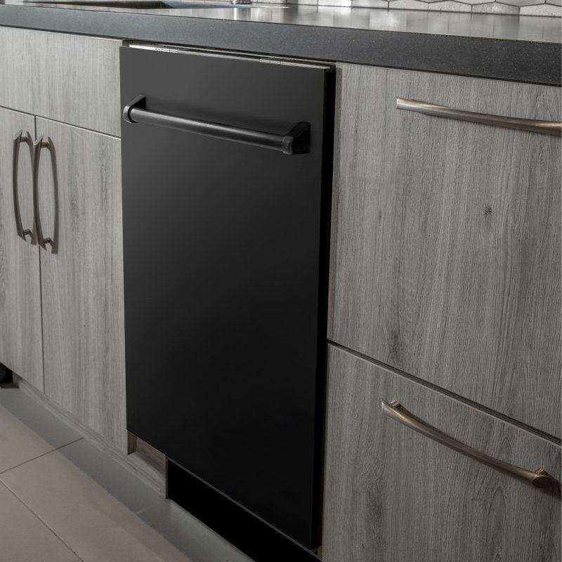 ZLINE 24 in. Panel Ready Top Control Dishwasher with Stainless Steel Tub, 52dBa, Traditional