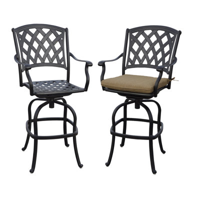 Tabouret de bar pivotant avec coussin 29 po Campton