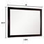 Miroir Bridger en gris, finition noire