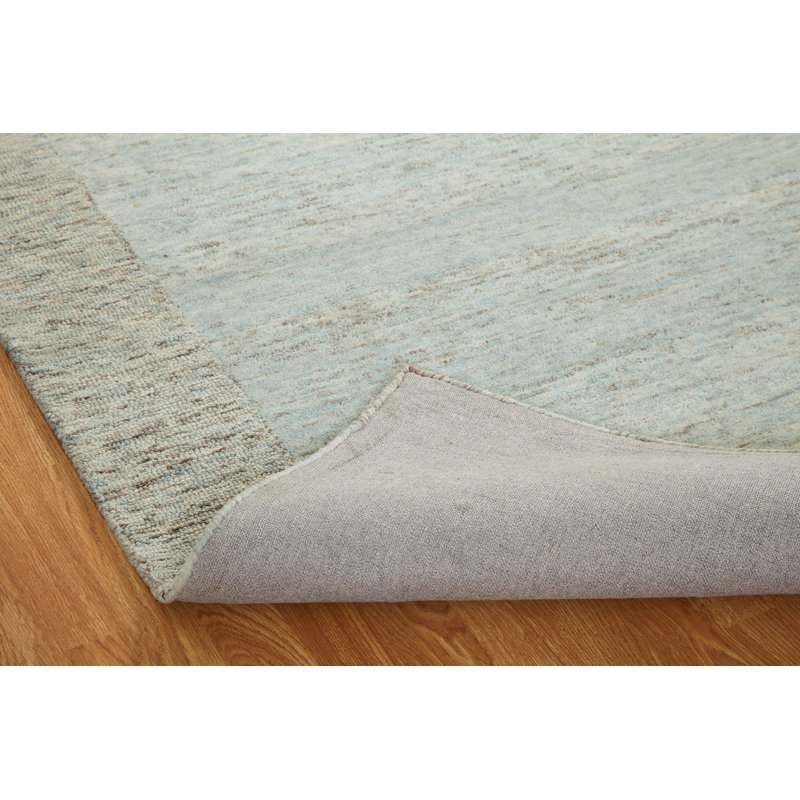 Tapis beige touffeté à la main Laron, Rectangle 5 pi 6 po x 8 pi 6 po