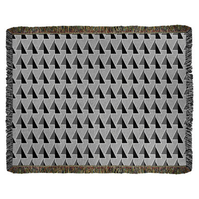 Couverture en coton tissé à flèches changeante