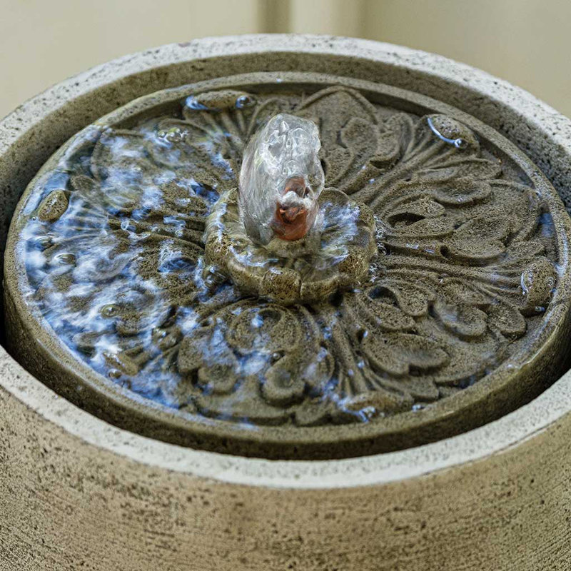 Fontaine médaillon en béton Soma, Ferro rustique Nuovo