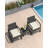 Ferlin 2-Person Outdoor Set – Wicker/Metal/Wood, Waterproof Cushions & UV-Resistant Frame-2017522846