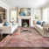 Griffey Vintage Boho Machine Washable Red/Blue Non-Slip Backing Area Rug
