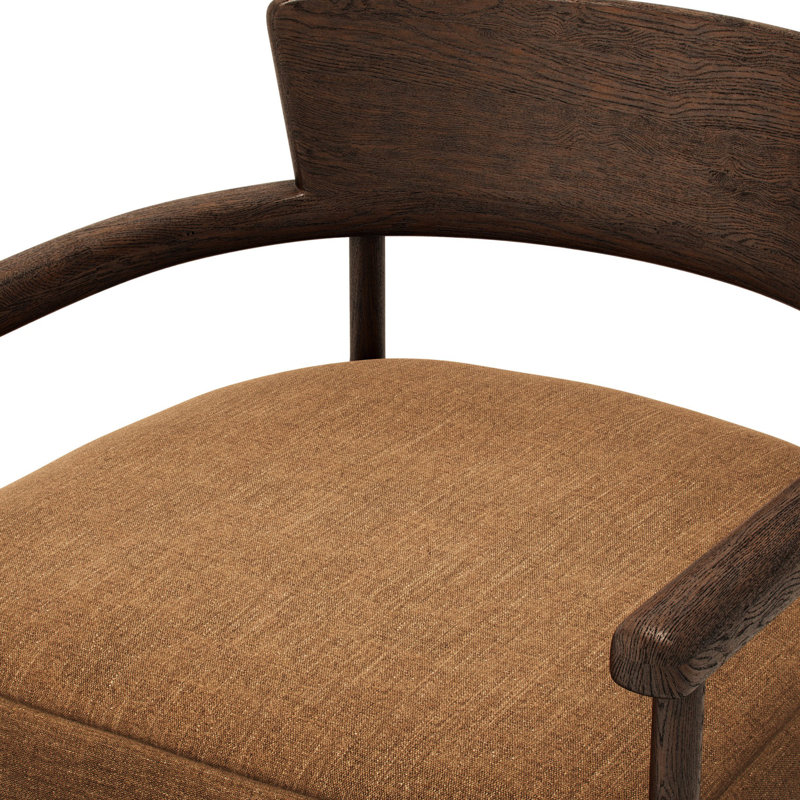 Armchair, Laughlin Ochre Polyester Blend