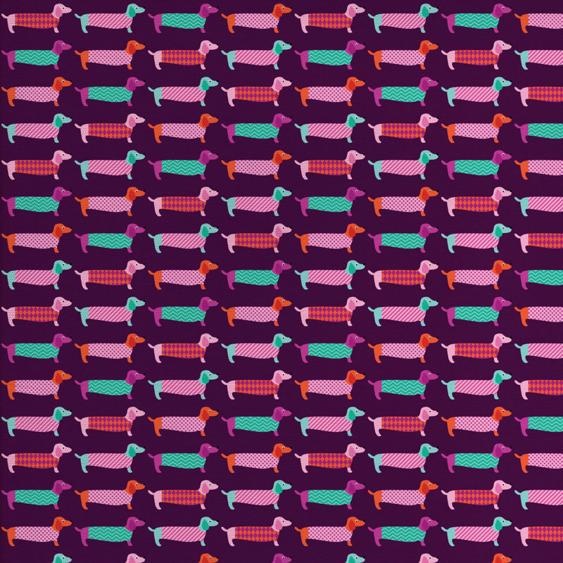 Tissu teckel, l 58 po x L 72 po