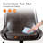 Faux Leather Armless Swivel Task Chair with Tilting Rock and Adjustable Seat Height, Black Brown-27295842