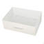 Commode 5 tiroirs avec grands tiroirs en tissu, blanc