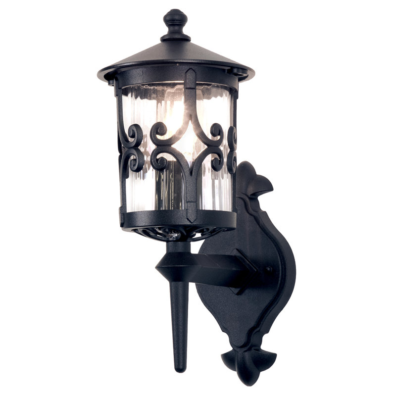 Flor 17cm H Seeded Glass Outdoor Wall Lantern